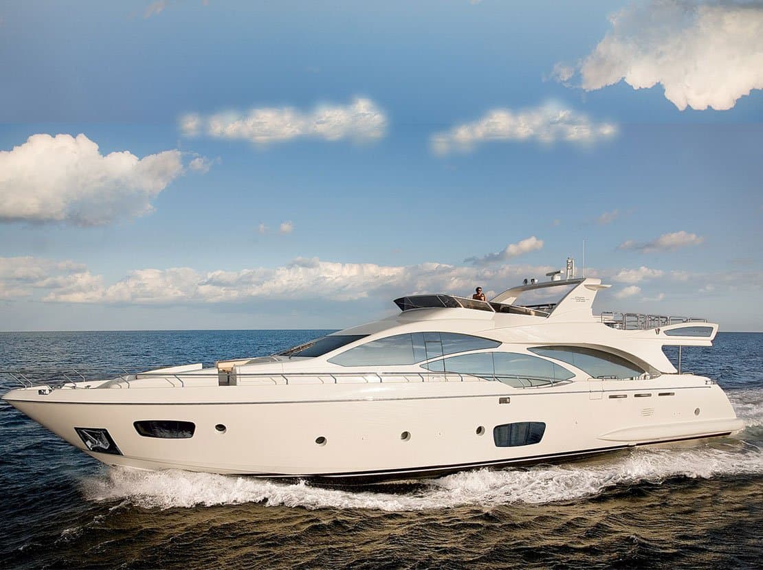 ANDREIKA 95ft Azimut yacht profile underway in Cabo San Lucas waters